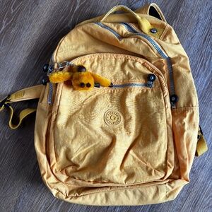 Kipling Seoul Large Yellow Backpack